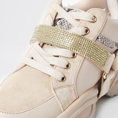 river island pink trainers
