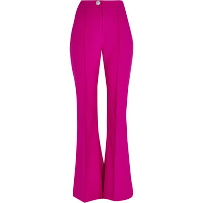 flare pink pants