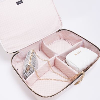 Pink floral cross body bag bundle