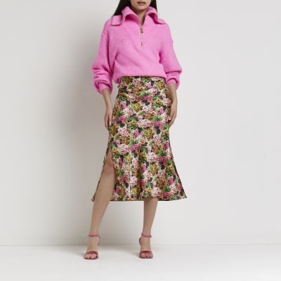 Floral skirt clearance river island