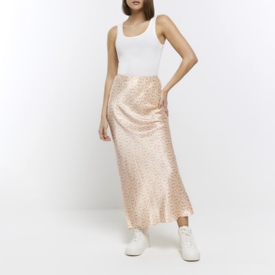 Pink Skirt | Pink Denim Skirt | Pink Pleated Skirt | River Island
