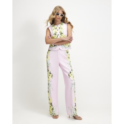 Floral Slim Trousers
