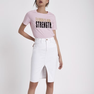 Pink FTBC charity print T-shirt