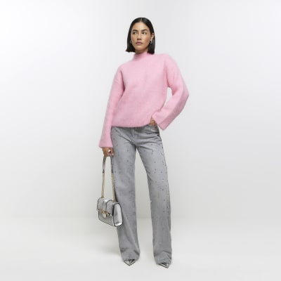 River island clearance pink jumper