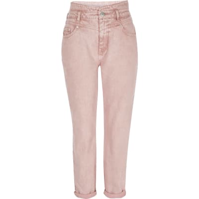 river island pink jeans