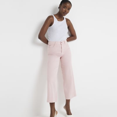 Cropped pink pants outlet
