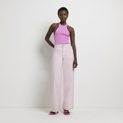 River island pink hot sale jeans