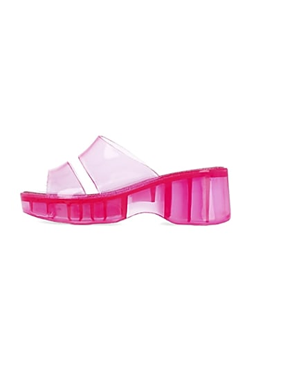 360 degree animation of product Pink jelly mules frame-3