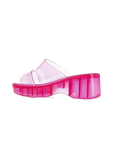 360 degree animation of product Pink jelly mules frame-4