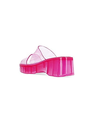 360 degree animation of product Pink jelly mules frame-6