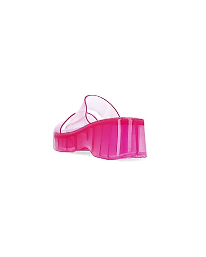 360 degree animation of product Pink jelly mules frame-7