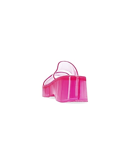 360 degree animation of product Pink jelly mules frame-8
