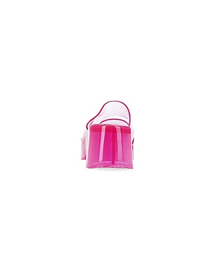 360 degree animation of product Pink jelly mules frame-9
