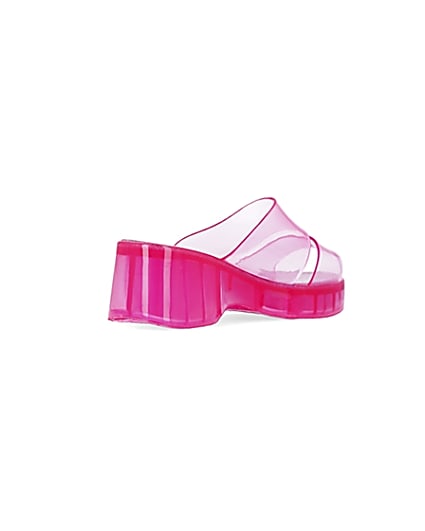 360 degree animation of product Pink jelly mules frame-12