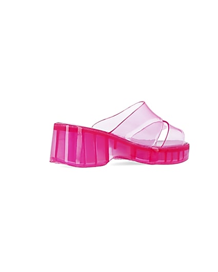 360 degree animation of product Pink jelly mules frame-13
