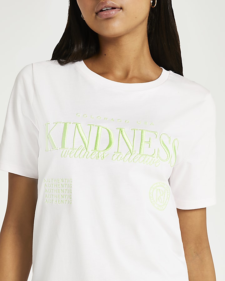 Pink 'Kindness' short sleeve t-shirt