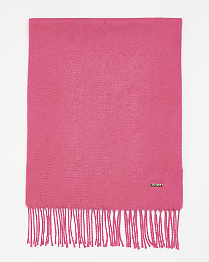 Pink lightweight cotton scarf