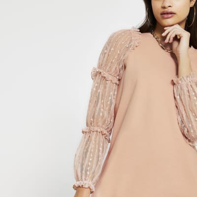 pink long sleeve jumper