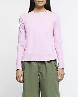 Pink long sleeve t-shirt
