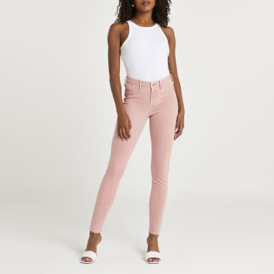 Beige Molly Mid Rise Skinny Jeans River Island