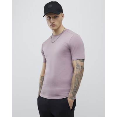 Pink Muscle Fit Short Sleeve T-shirt