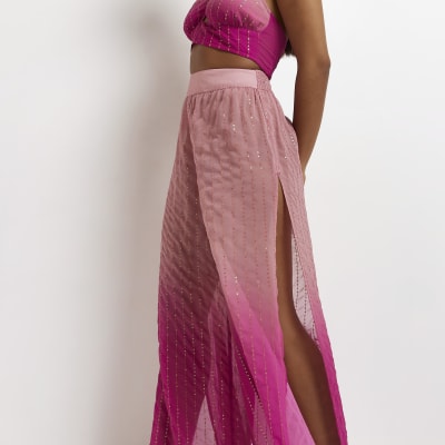 sequin palazzo trousers