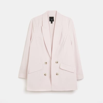 Pink oversized blazer