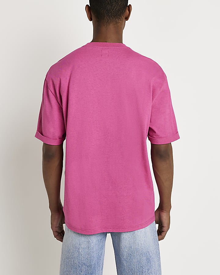 Pink Oversized fit t-shirt