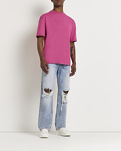 Pink Oversized fit t-shirt