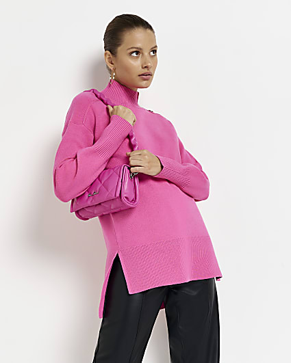 Pink oversized jumper