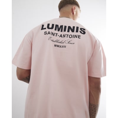Pink Oversized Short Sleeve Luminis T-Shirt