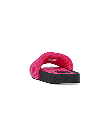 360 degree animation of product Pink padded sliders frame-8