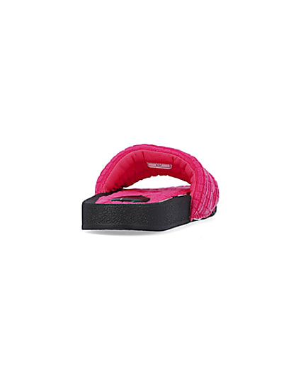 360 degree animation of product Pink padded sliders frame-10