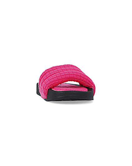 360 degree animation of product Pink padded sliders frame-20
