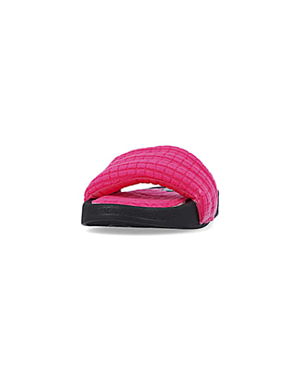 360 degree animation of product Pink padded sliders frame-22