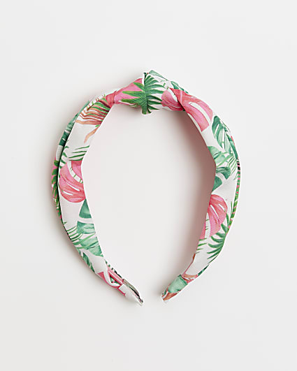 Pink palm knot headband