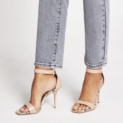 barely there heels pink