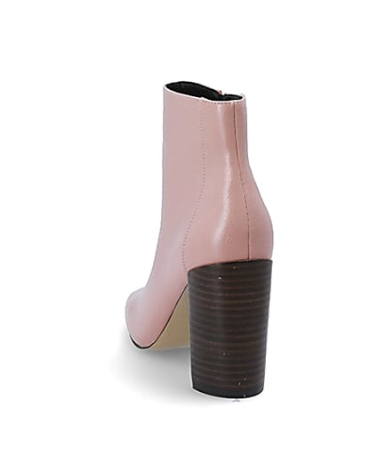 360 degree animation of product Pink patent square toe boots frame-8