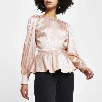 pink peplum