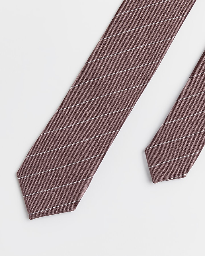 Pink pinstripe tie