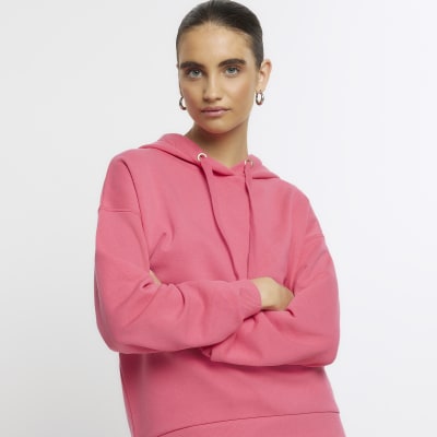 River island best sale pink hoodie