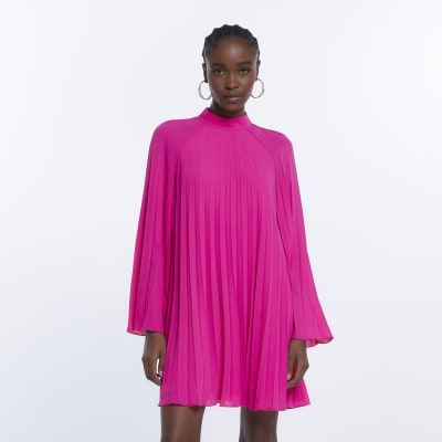 River island hot sale pink swing dress