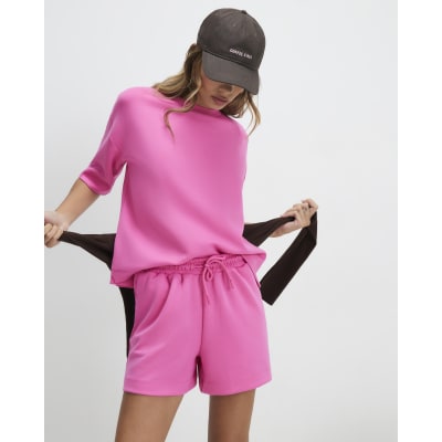 Pink Premium Drawstring Shorts