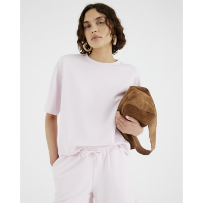 Pink Premium Short Sleeve Boxy T-shirt