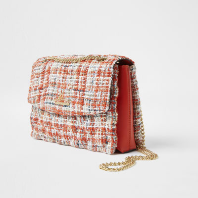 pink quilted shoulder bag