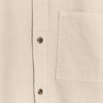 Pink regular fit chest pocket shirt | River Island