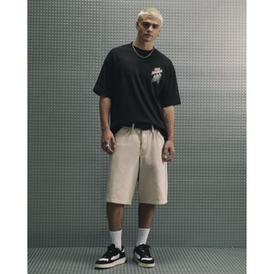 Pink Regular Fit Denim Jorts