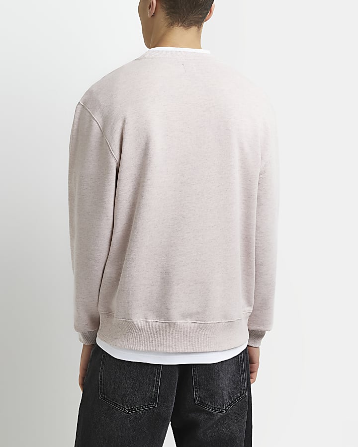 Pink Regular fit Graphic sweatshirt