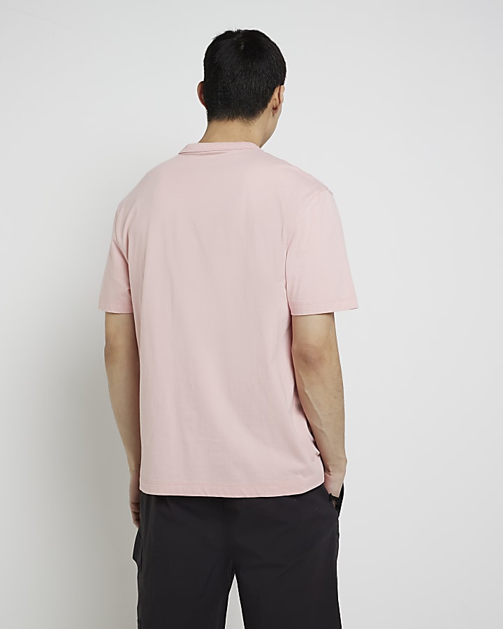 Pink regular fit t-shirt