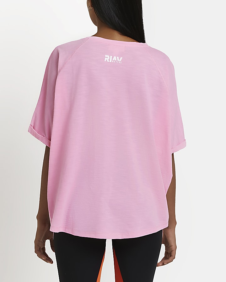 Pink RI Active oversized t-shirt